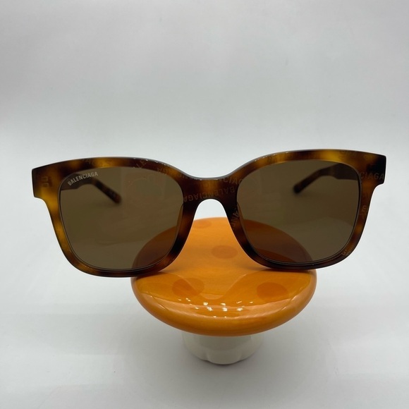 Balenciaga Oversize Logo Sunglasses, Brown, NWT - Picture 8 of 13